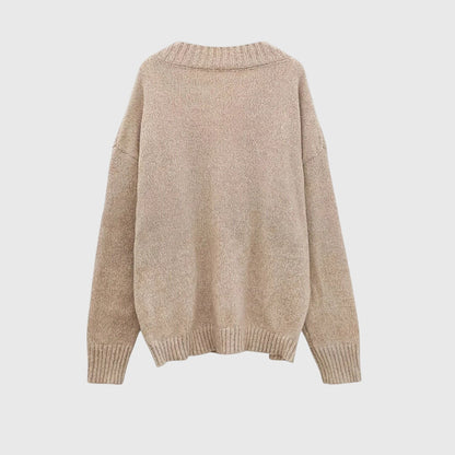 Carole - V-Neck Knitted Sweater