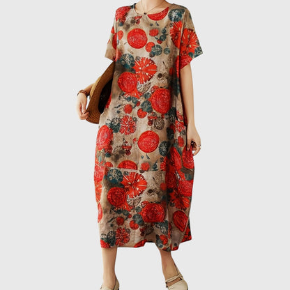 Andrea - Elegant Tummy Covering Maxi Dress