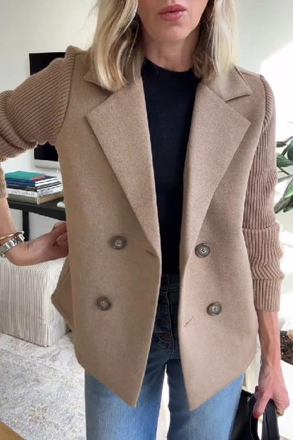 Dawn – Double-Breasted Knit Blazer