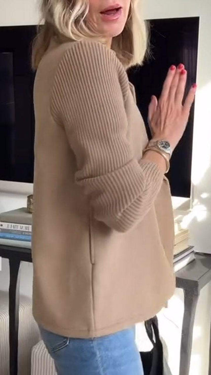 Dawn – Double-Breasted Knit Blazer